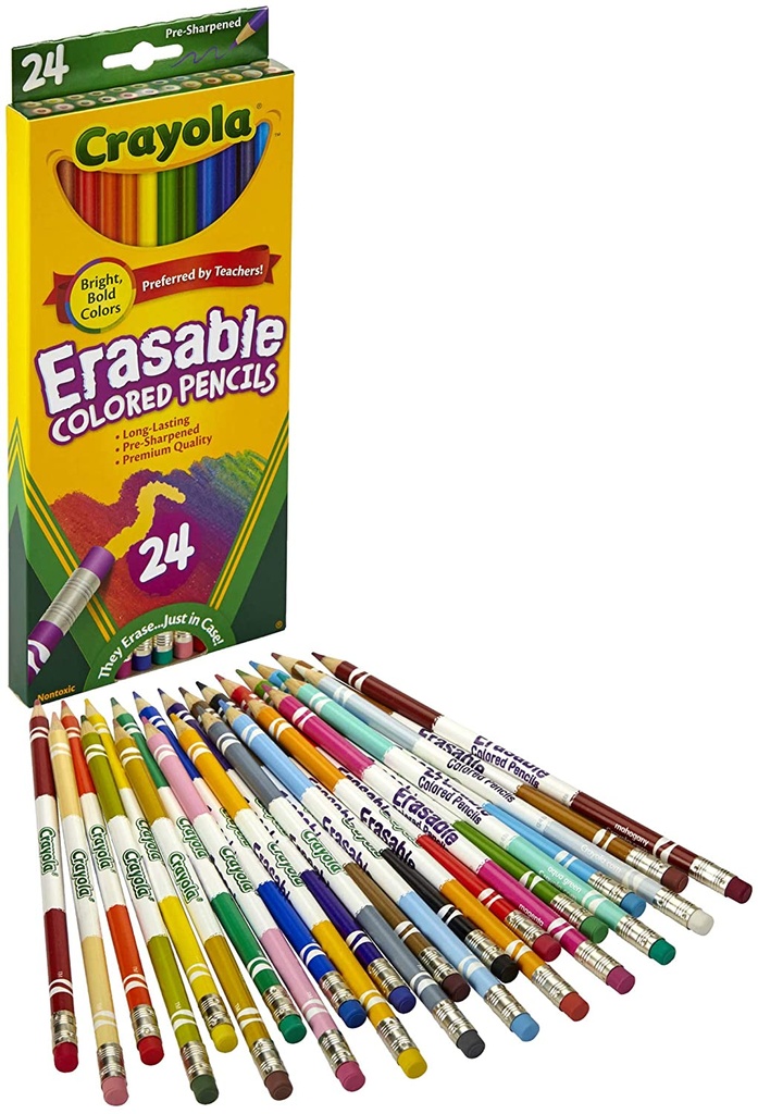 24ct Crayola Erasable Colored Pencils Teacher Direct